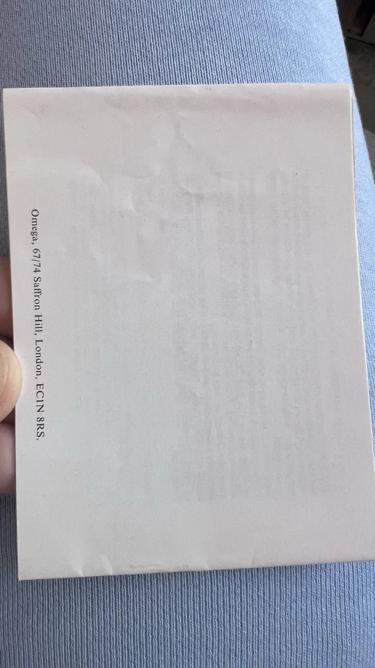 Rare Omega  User Manual For Watches With Date, Day Date, F300Hz  And Many More - Image 2 of 4