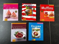 5x GU Backbuch Muffin Eiscreme Schokocreme backen Rezept Sammlung Konvolut