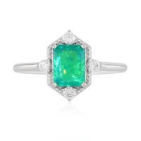 Ring Aus Sterlingsilber Mit äThiopischem GrüNem Opal- Echtschmuck