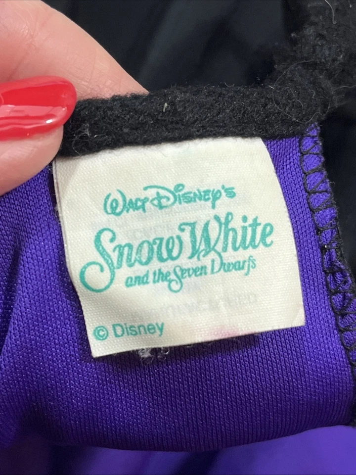 Disney Snow White EVIL QUEEN purple Black Witch DRESS Villain Womens Long Flowy - Image 2 of 4