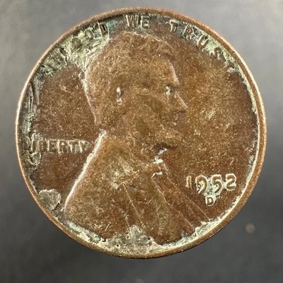 1952-D Lincoln Wheat Cent   Well-Worn Detail