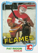 1981-82 Topps #30 Pat Riggin Calgary Flames