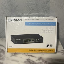 NETGEAR PoE Switch 5 Port Gigabit Ethernet Plus Network Switch, GS305P