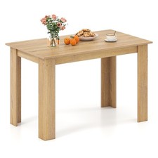 120 CM Dining Table for 4-6 People Wooden Rectangular Table Farmhouse Modern