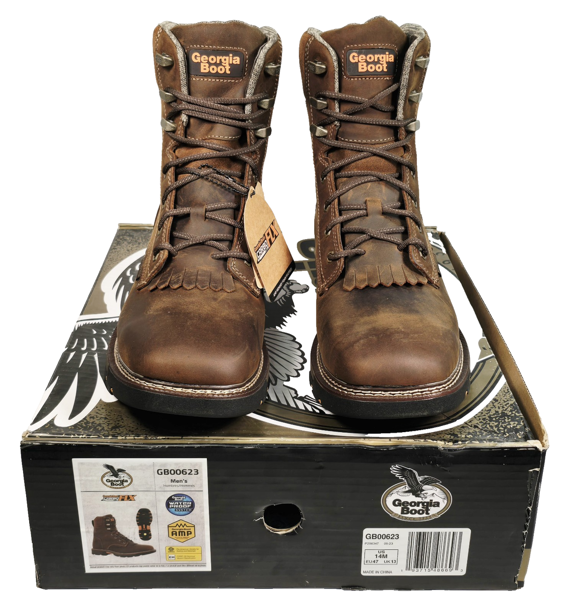 Georgia Boot Carbo-Tec FLX Brown Waterproof 8