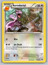 Pokémon Aerodactyl NON Holo 76/124 FCO Fates Collide LP