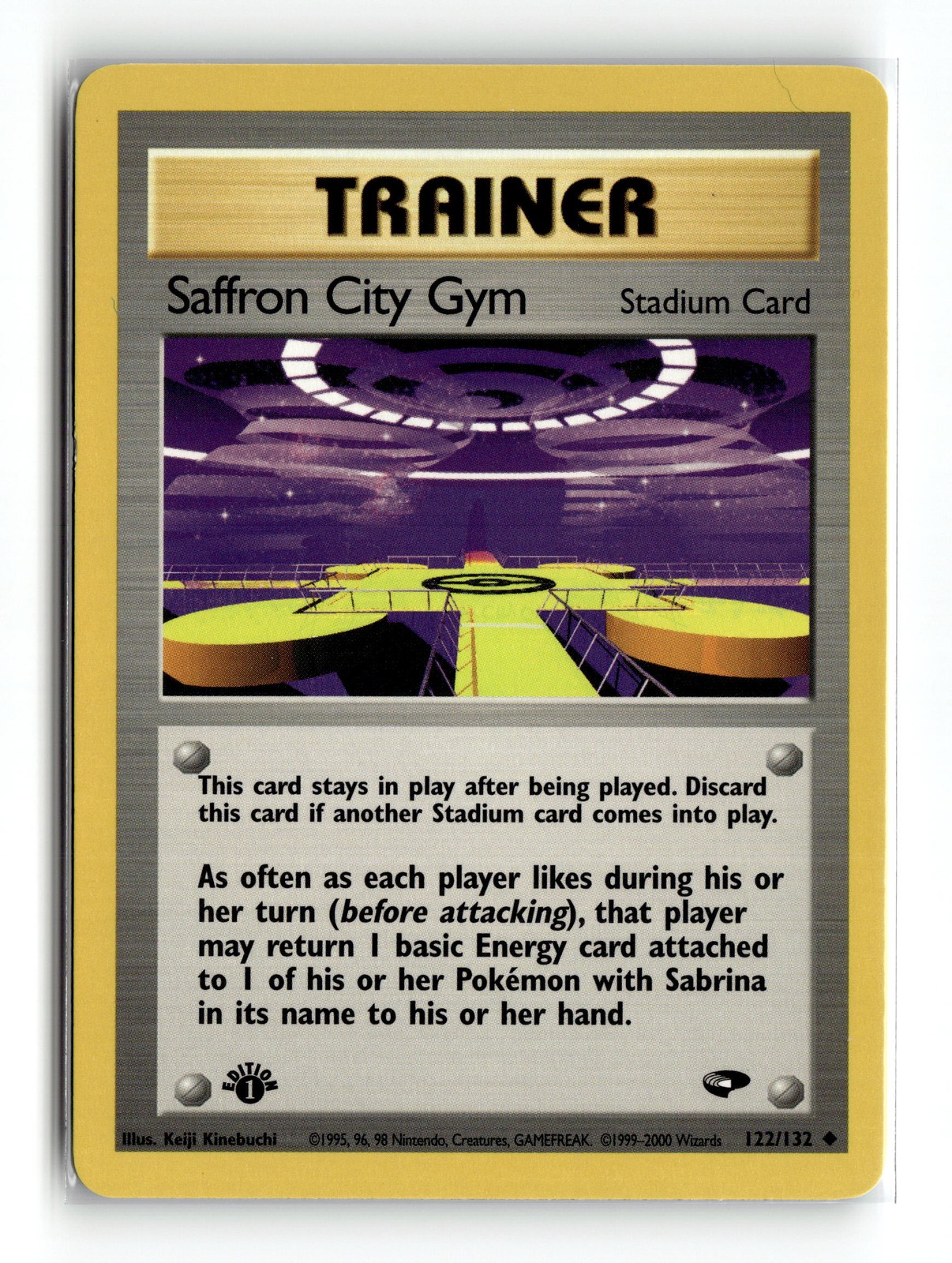 Saffron City Gym 122/132 Uncommon Gym Challenge 1st Edition Pokemon NM