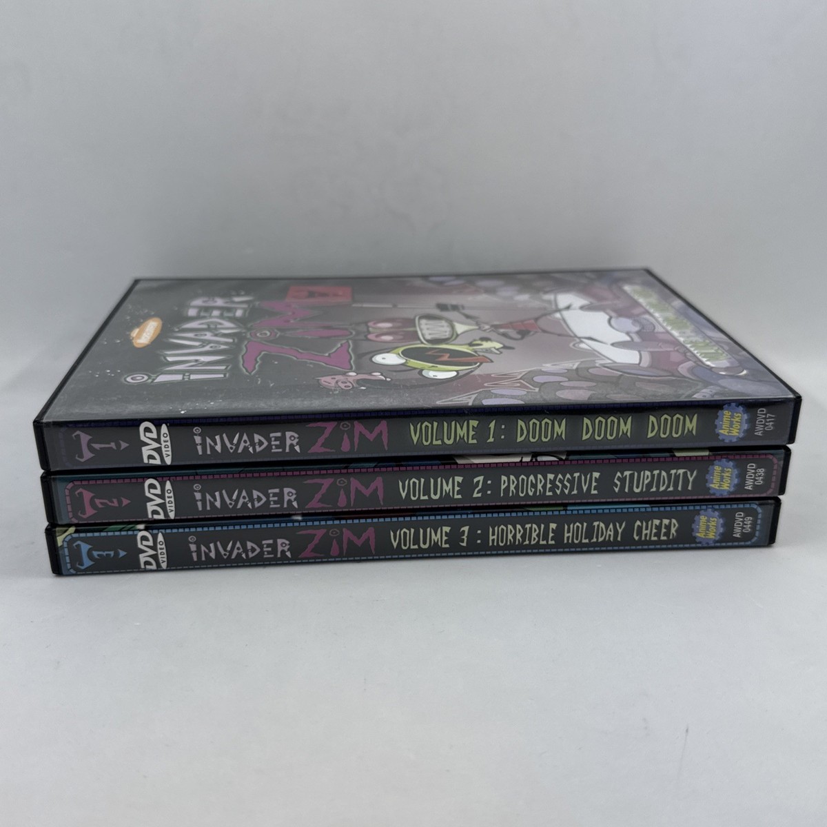 Invader Zim: Volume 1-3 DVD Missing 1 Disc Nickelodeon READ Oop