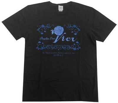 BanG Dream! Roselia Live Vier Logo Design T-Shirt Black Size L 42in Chest Appare