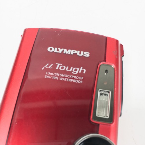 Olympus U Tough 3000 12MP Waterproof Compact Digital Camera - Red + Charger - Picture 6 of 9