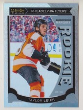 15-16 OPC Platinum Taylor Leier /199 Rookie White Ice OPeeChee Flyers 2015