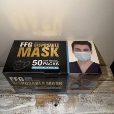 Individually Wrapped Disposable Face Masks - 50 Count