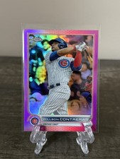 2022 Topps Chrome Wilson Contreras #136 Pink Refractor Chicago Cubs