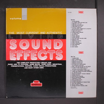 SOUND EFFECTS: living sound effects vol. 2 BAINBRIDGE 12
