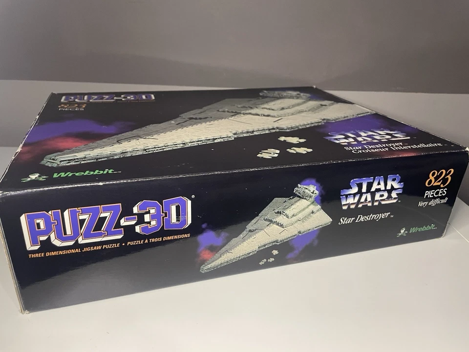 De colección 1996 Star Wars Puzz 3D Imperial Star Destroyer Caja Abierta - Completo Foto 4 de 4