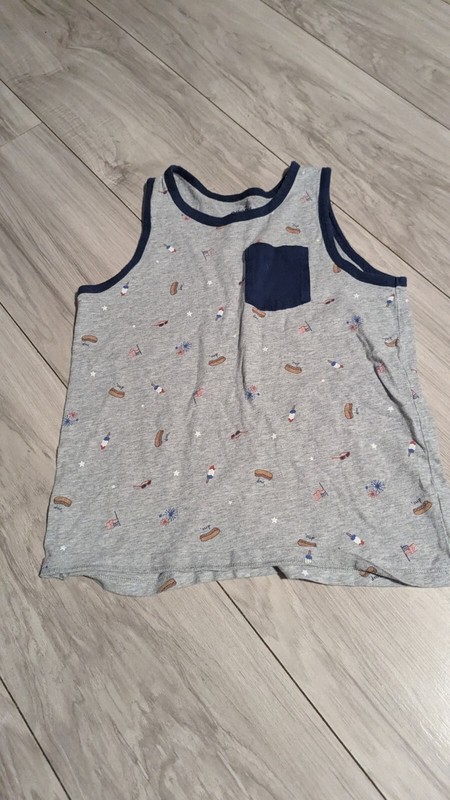 OSKOSH B'GOSH FOURTH OF JULY THEME TANK TOP SIZE 10