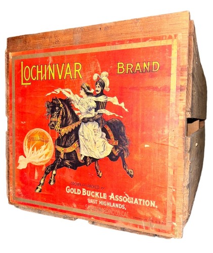 Lochinvar Sunkist Orange Antique Wooden Fruit Crate Excellent Condition Box - Picture 1 of 3