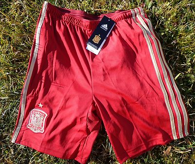 SPANIEN Spain Kinder Kids Short kurze Hose ADIDAS Espana ROT Fussball FEF