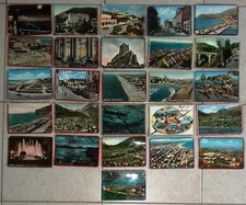 26 cartoline anni 50-60 cucite a mano