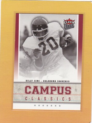 2006 FLEER ULTRA FOOTBALL CAMPUS CLASSICS BILLY SIMS #CCBS OKLAHOMA NMMT *67330