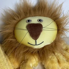 Zoobies Lencho The Lion Fluffy Pet Gold Plush Micro Beads w Blanket Rare! 2010