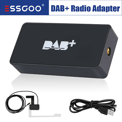 ESSGOO DAB DAB+ Box Adapter Tuner FM-Übertragung Empfänger für Android Autoradio