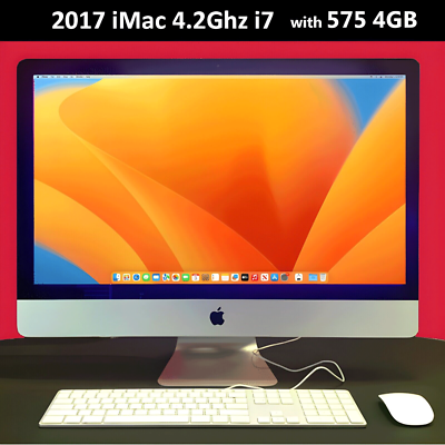 2017 iMac 27 Retina 5K | 4.2 GHz i7 | 32GB RAM | 1TB SSD 2017 iMac 27 Retina 5K | 4.2 GHz i7 | 32GB RAM | 1TB SSD