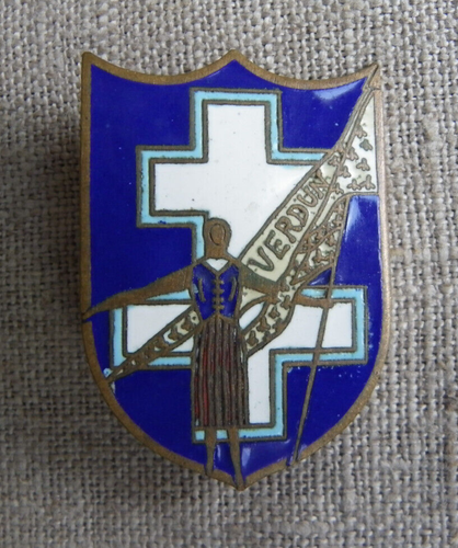 ANCIEN INSIGNE BROCHE DU DIOCÈSE DE VERDUN - PLANCHOT FONTAINEBLEAU