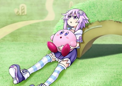 Anime kirby series neptune choujigen game compile Playmat Gaming Mat Desk 10923