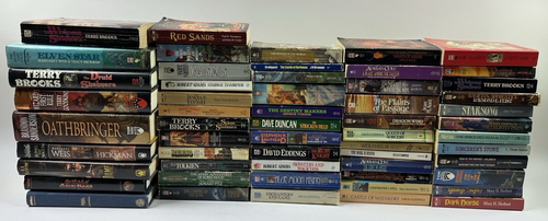 Large Lot of 50+ Fantasy Books PB Mixed Salvatore Brooks Eddings Feist