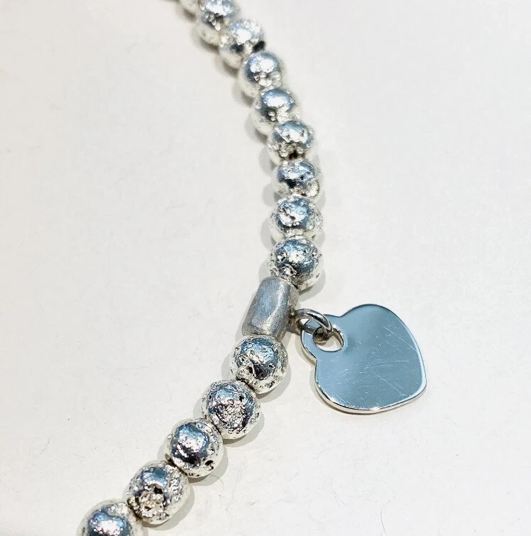 Collana diWa Jewels choker pietra lavica argento sterling cuore rodio bianco - Immagine 3 di 4