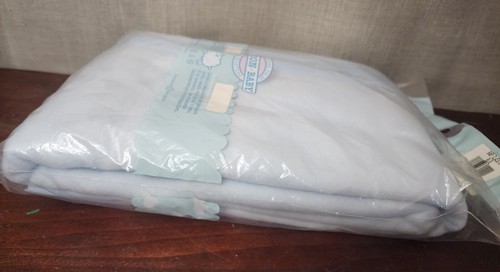 Vintage Beacon Baby Junge Krippe Decke klassisch blau Satin Borte 36x50 - NEU - Bild 6 von 6