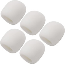 Fielect 5Pcs Microphone Cover Sponge Foam Mic Cover Handheld Microphone Windscre