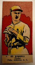 1923 W515 ED ROMMELL TABACCO CARD TRIMMED PHILADELPHIA ATHLETICS