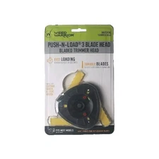 Weed Warrior Push-N-Load 3-Blade Trimmer Head Accessory, Universal Fit - 16506
