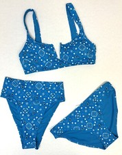 NWT AMERICAN EAGLE AERIE BLUE BANDANA SWIMWEAR CHOOSE STYLE AND SIZE 