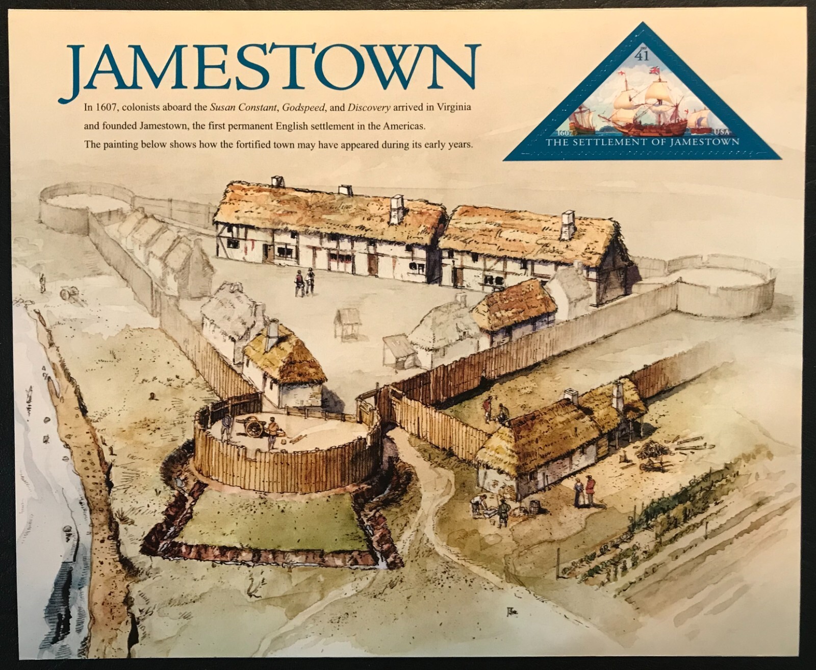 2007 Scott #4136 - 41¢ - JAMESTOWN SETTLEMENT 400TH - Sheet of 20 ...