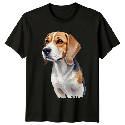 T-Shirt Beagle Hund Portrait süß Welpe Haustier Liebhaber Tierrasse