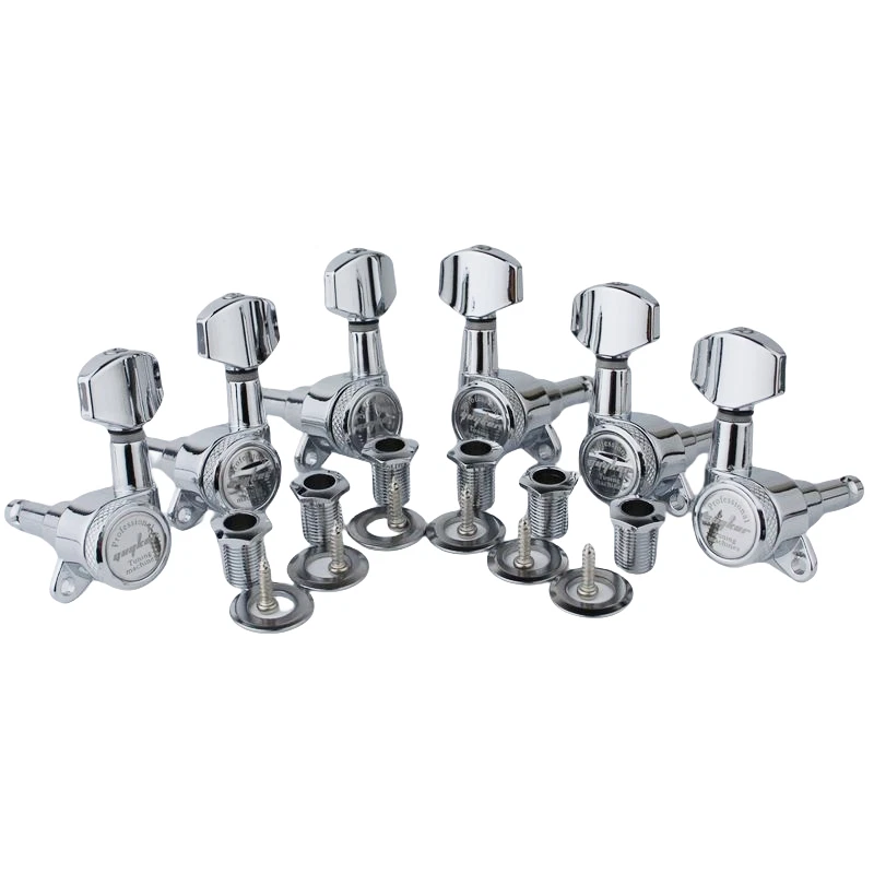 Sintonizadores de bloqueo de guitarra Guyker clavijas de afinación cabezal de máquina para estilo ST TL SG LP Foto 2 de 4