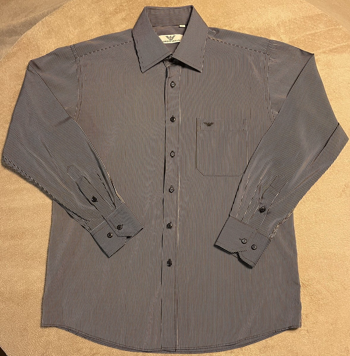 Giorgio Armani Button Down Dress Shirt Mens Size XL