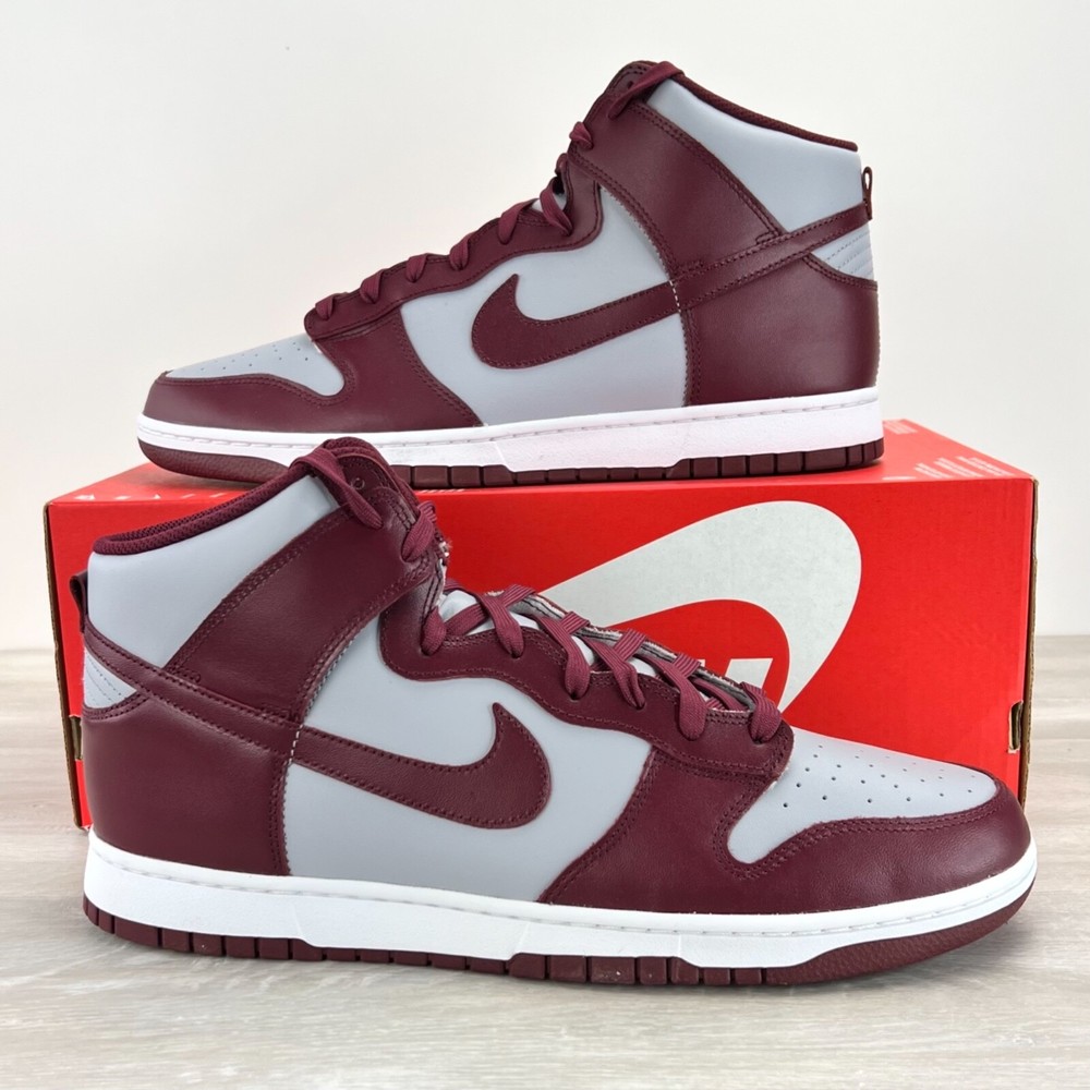 Nike Dunk High Retro Retro Retro Retro Rojo Marrón Gris DD1399-600 Retro OG Hombres 15