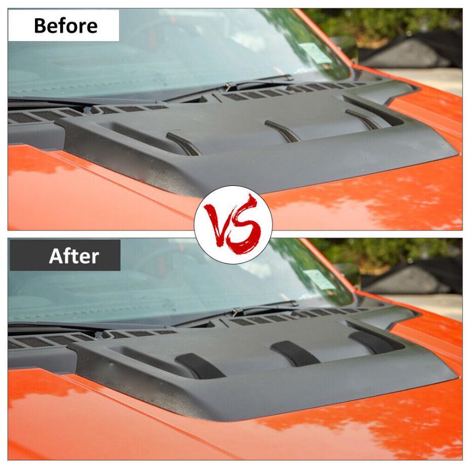 Car Hood Scoop Air Vent Cover Trim For Ford F150 Raptor 2123