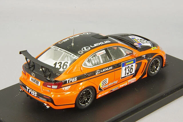 Ebbro 1:43 Lexus IS F CCS-R 2013 VLN Nurburgring Endurance Race #136 from Japan - Image 3 of 3