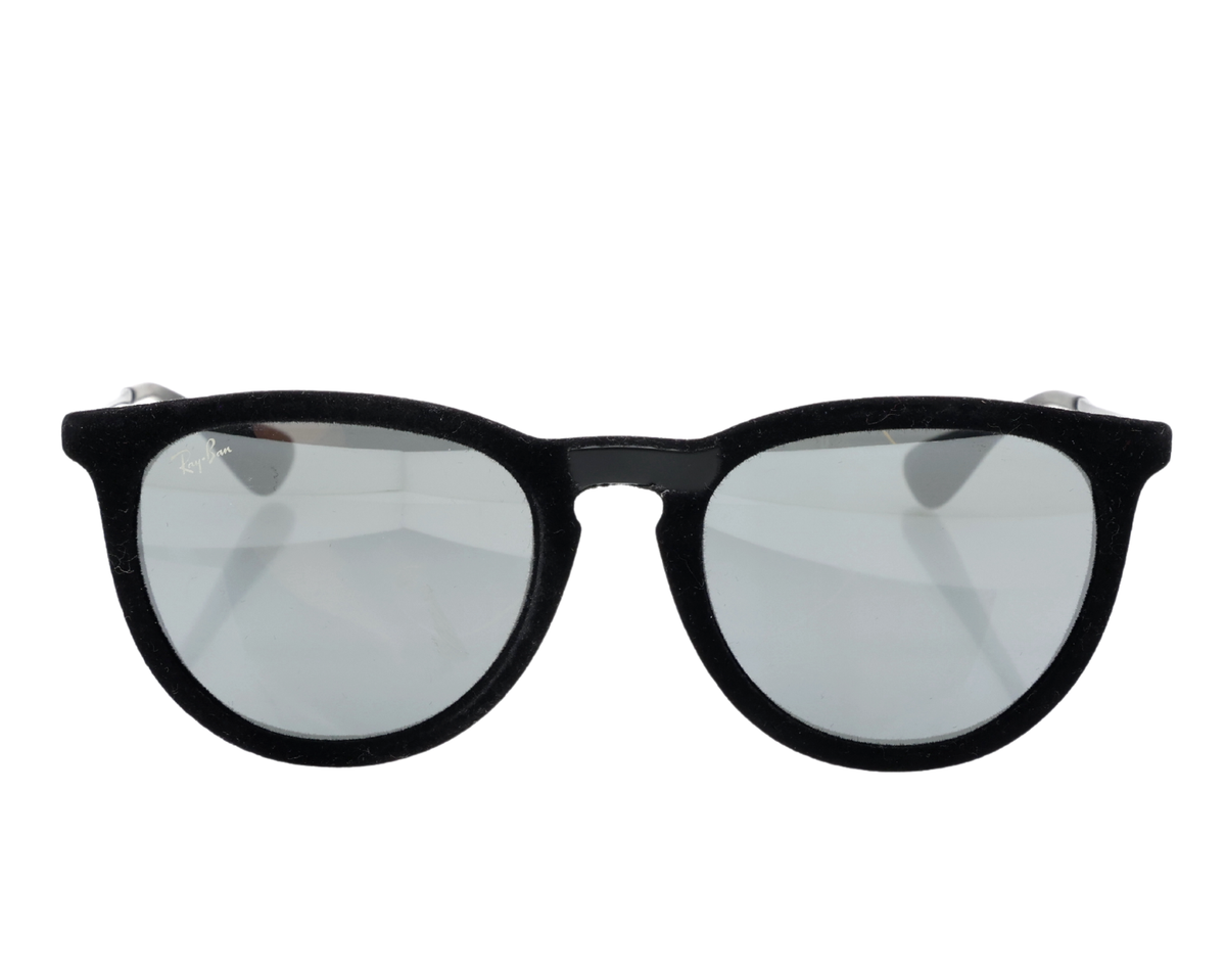 Ray-Ban R1425 Womens Velvet Black/Grey Erika Round Sunglasses