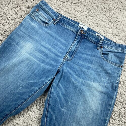 William Rast Hollywood Slim Jeans Men’s Size 40x30 Medium Wash Distressed Denim - Picture 1 of 17