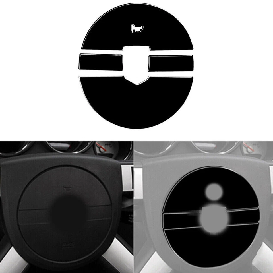 Juego completo de molduras de cubierta interior de auto negro piano para Dodge Challenger 2008-2014 Foto 2 de 4