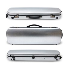 Violin Case 4/4 Mixed Carbon Fiber Violin Box with Music Sheet Bag Strap Lock