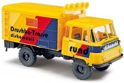 Busch 1:87/HO 50231 1973-1990 Robur LO 2002 A Box Body Delivery Truck Diskomobil