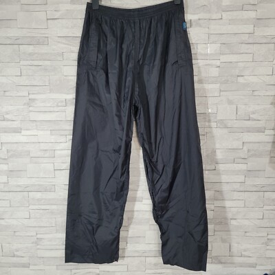 Mens REGATTA Waterproof Trousers Black XL Waist 38-40 Leg 29 Hiking Walking Golf