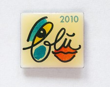 Pin Logo Aida blu 2010  ca 2,0 cm x 2,0 cm